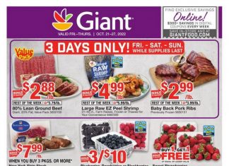 Giant Food Weekly Ad Oct 21 – Oct 27, 2022 (Halloween Promotion Included)