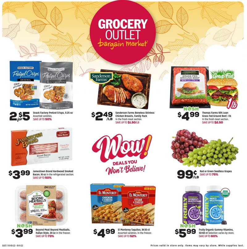 Grocery Outlet Weekly Ad Oct 05 Oct 11, 2022