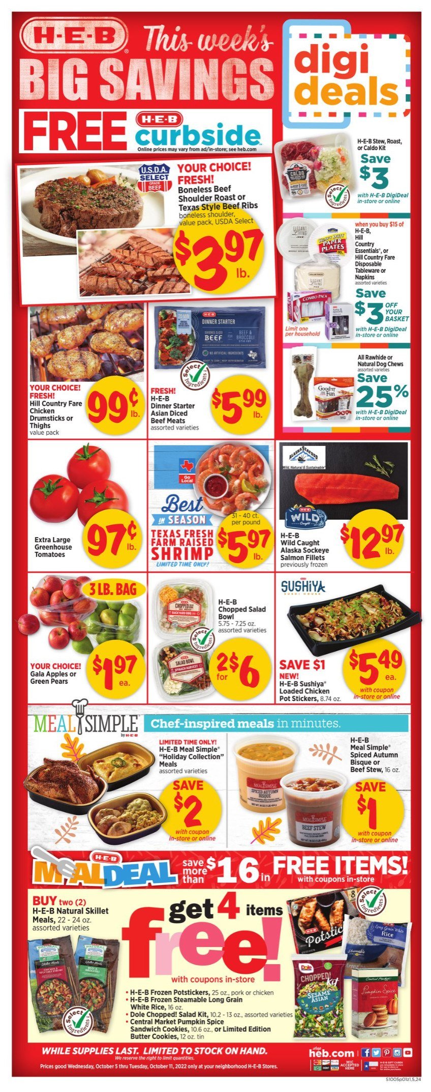 HEB Weekly Ad Oct 05 – Oct 11, 2022