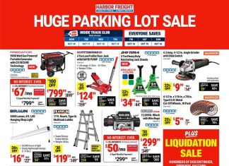 Harbor Freight Huge Parking Lot Sale Oct 10 – Oct 16, 2022