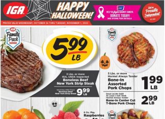 IGA Weekly Ad Oct 26 – Nov 01, 2022 (Halloween Promotion Included)