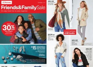 JCPenney Fresh Friends & Family Sale Oct 03 – Oct 09, 2022