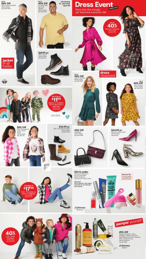 JCPenney Fresh Friends & Family Sale Oct 03 Oct 09, 2022