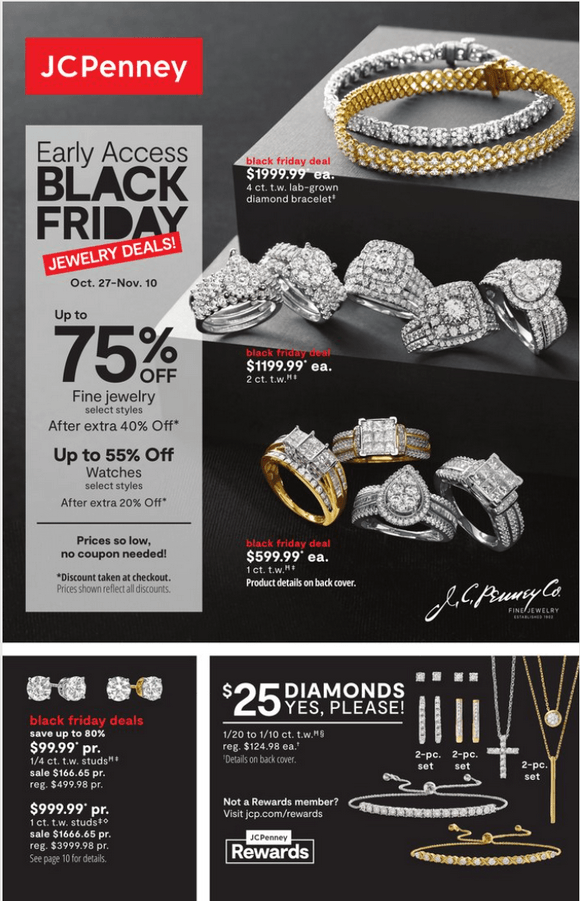 JCPenney Black Friday Jewelry Sale Oct 27 Nov 10, 2022