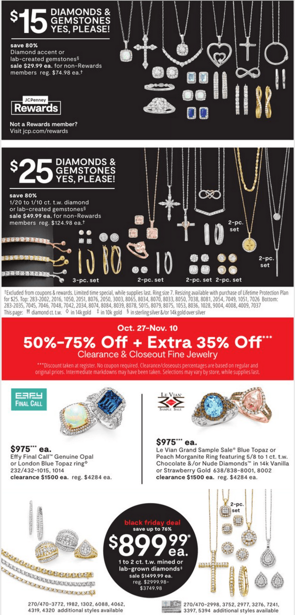 JCPenney Black Friday Jewelry Sale Oct 27 Nov 10, 2022