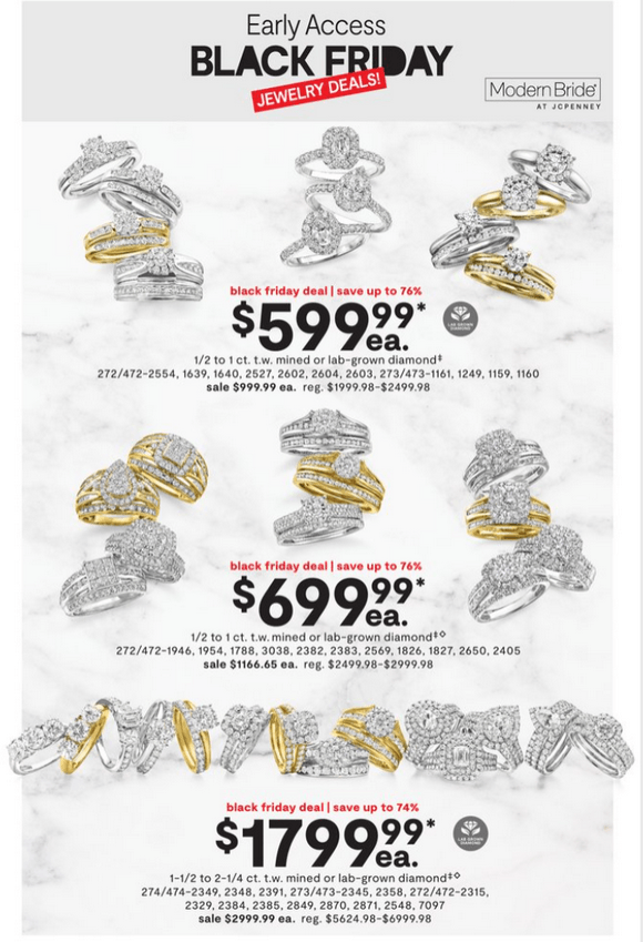 JCPenney Black Friday Jewelry Sale Oct 27 Nov 10, 2022