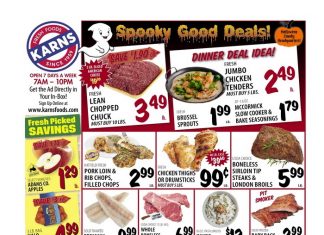 Karns Quality Foods Weekly Ad Oct 25 – Oct 31, 2022