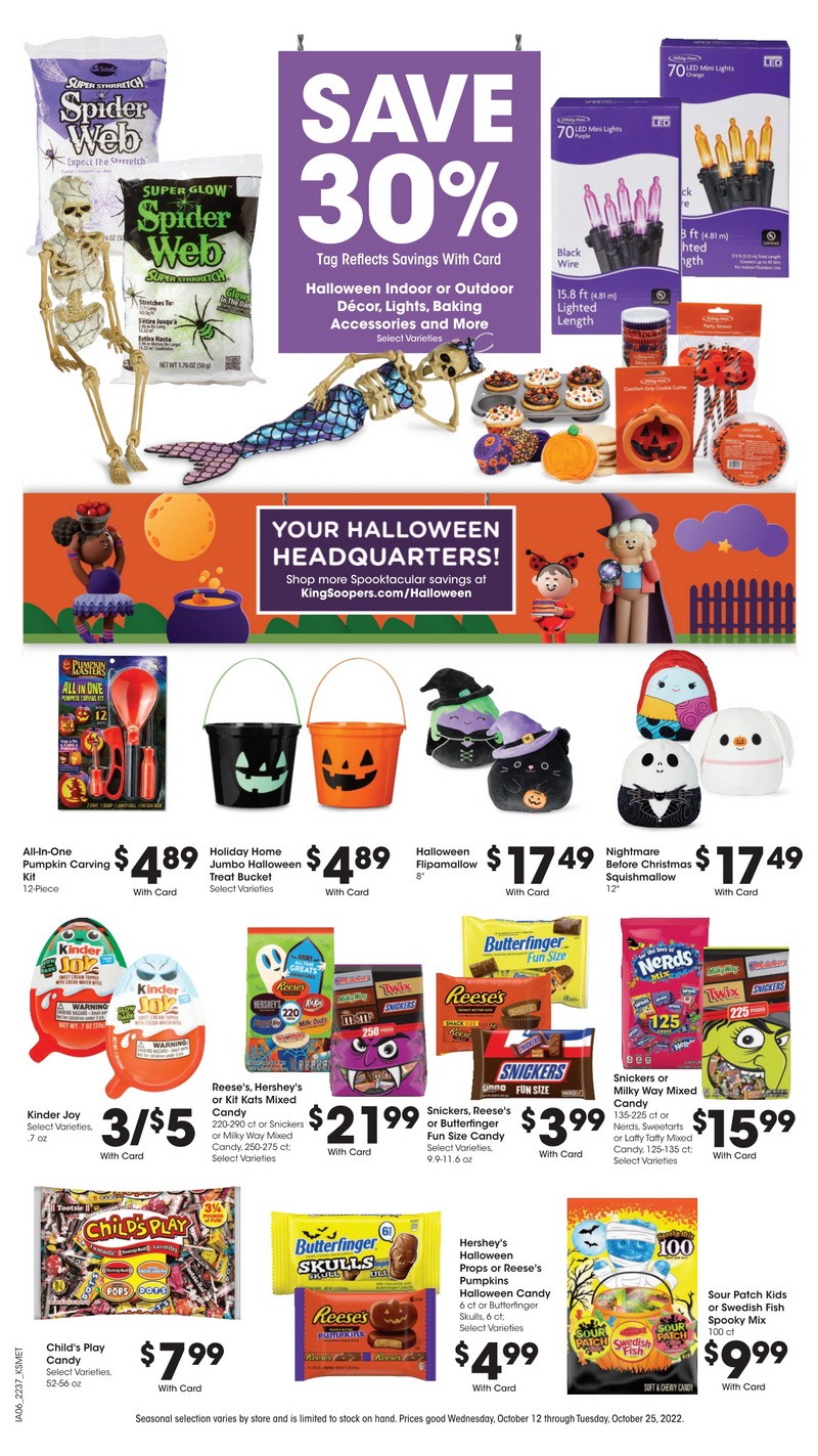 King Soopers Weekly Ad Oct 12 Oct 18, 2022 (Halloween Promotion Included)