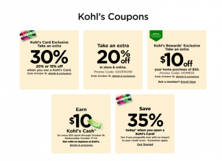 Kohl’s Coupon Sale Until Oct 16, 2022
