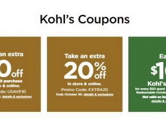 Kohl’s Coupon Sale Until Oct 30, 2022 (Halloween Promotion Included)