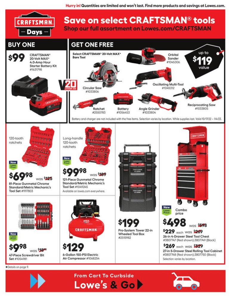 Lowe's Weekly Ad Oct 27 Nov 02, 2022 (Black Friday Promotion Included)