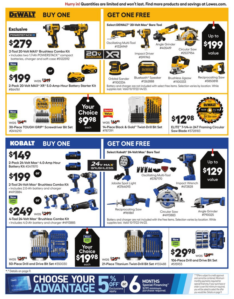 Lowe's Weekly Ad Oct 27 Nov 02, 2022 (Black Friday Promotion Included)