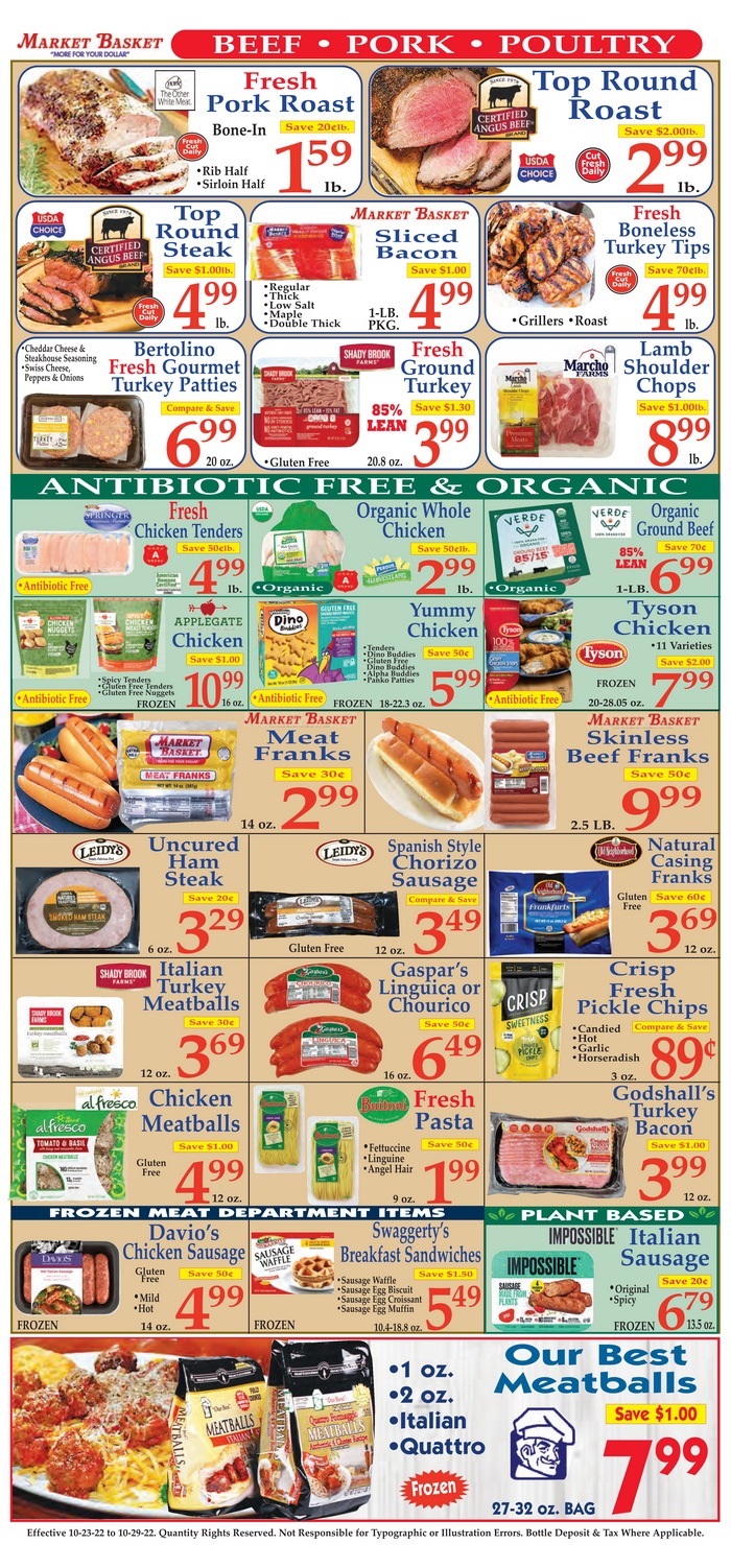 Market Basket Weekly Flyer Oct 23 Oct 29, 2022 (Halloween Promotion