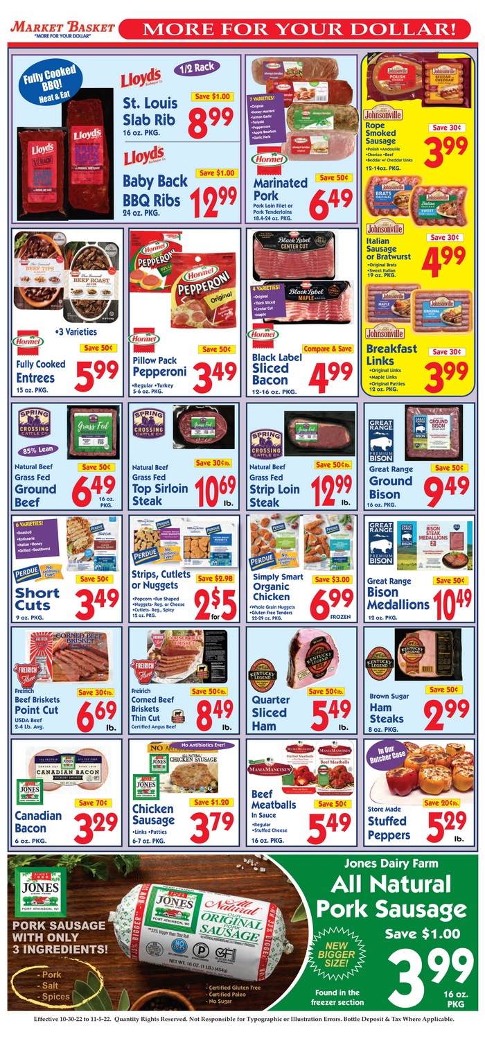 Market Basket Weekly Flyer Oct 30 – Nov 05, 2022