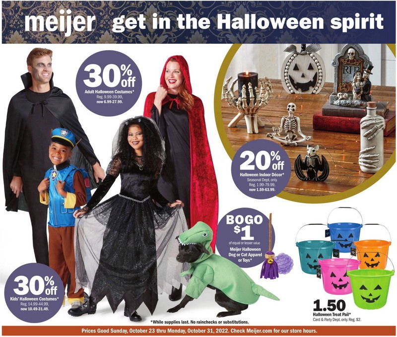 Meijer Halloween Ad Oct 23 – Oct 31, 2022