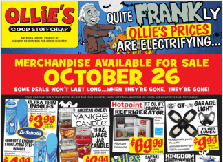 Ollie’s Weekly Ad Oct 26 – Nov 02, 2022