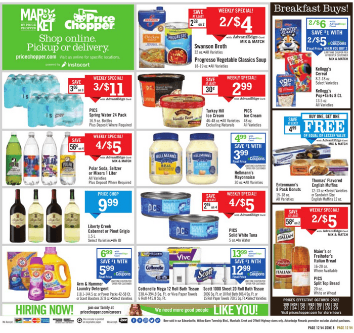 Price Chopper Weekly Ad Oct 23 Oct 29, 2022 (Halloween Promotion Included)