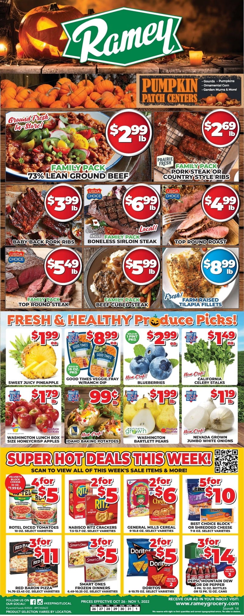Price Cutter Weekly Ad Oct 26 Nov 01, 2022 (Halloween Promotion Included)