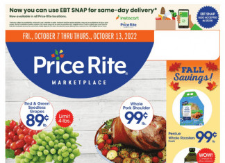 Price Rite Weekly Ad Oct 07 – Oct 13, 2022