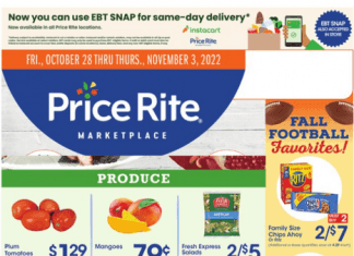 Price Rite Weekly Flyer Oct 28 – Nov 03, 2022