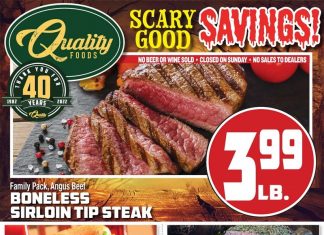 Quality Foods Weekly Ad Oct 26 – Nov 01, 2022 (Halloween Promotion Included)