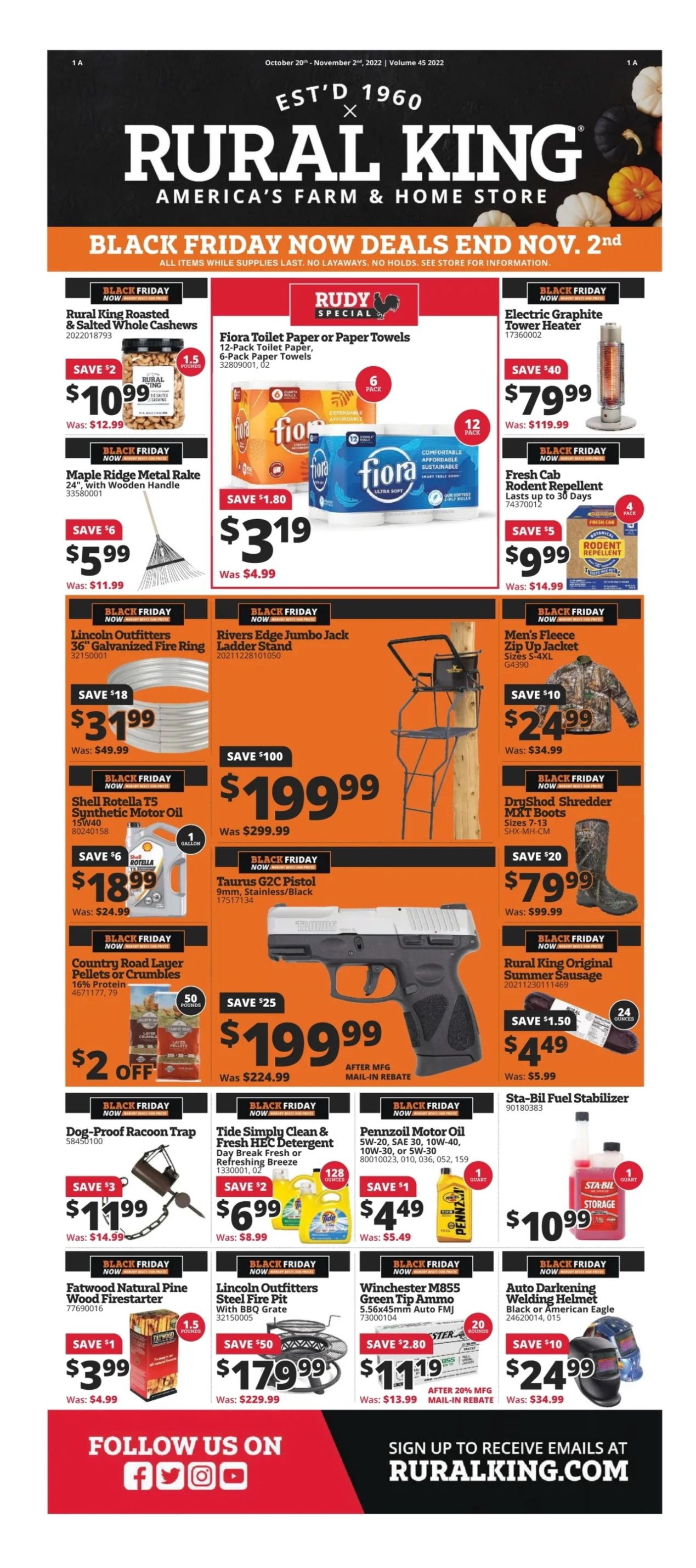 Rural King Weekly Ad Oct 20 Nov 02, 2022