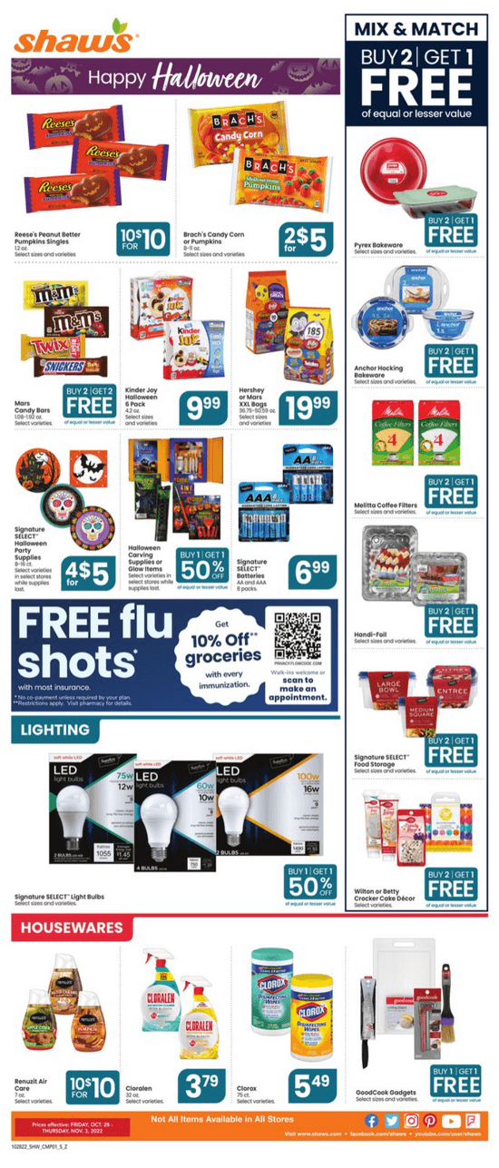 Shaw's Weekly Ad Oct 28 Nov 03, 2022