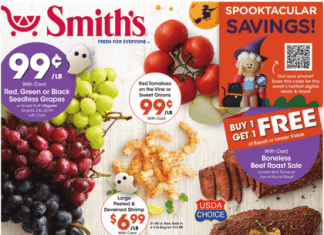 Smith’s Food and Drug Weekly Ad Oct 26 – Nov 01, 2022 (Halloween Promotion Included)