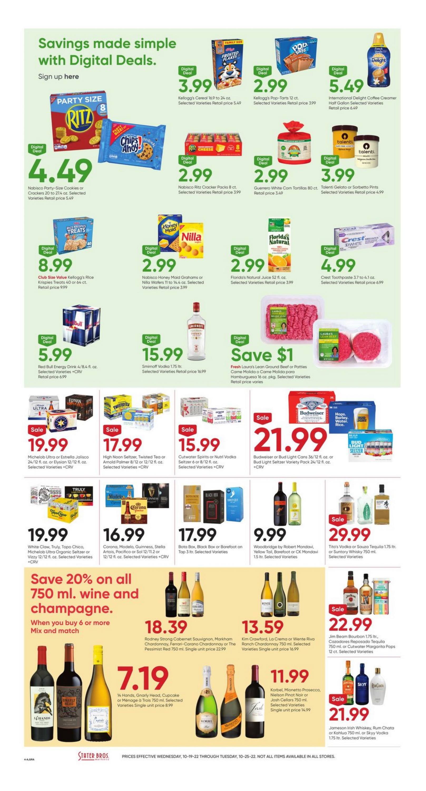 Stater Bros Weekly Ad Oct 26 Nov 01, 2022