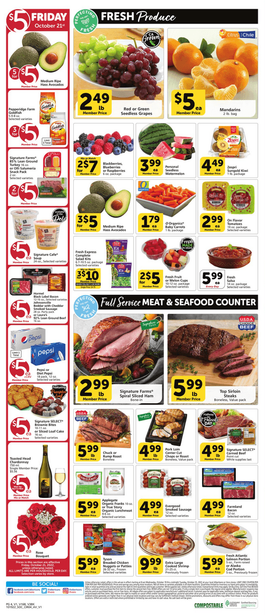 Vons Weekly Ad Oct 19 Oct 25, 2022