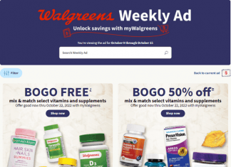 Walgreens Weekly Ad Oct 09 – Oct 15, 2022