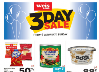 Weis Markets Three Day Ad Oct 07 – Oct 09, 2022