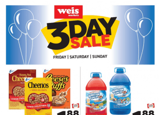 Weis Markets Three Day Ad Oct 14 – Oct 16, 2022