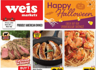 Weis Markets Weekly Flyer Oct 27 – Nov 02, 2022 (Halloween Promotion Included)