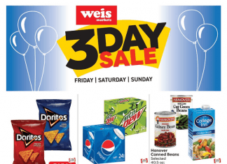 Weis Markets Three Day Ad Oct 28 – Oct 30, 2022
