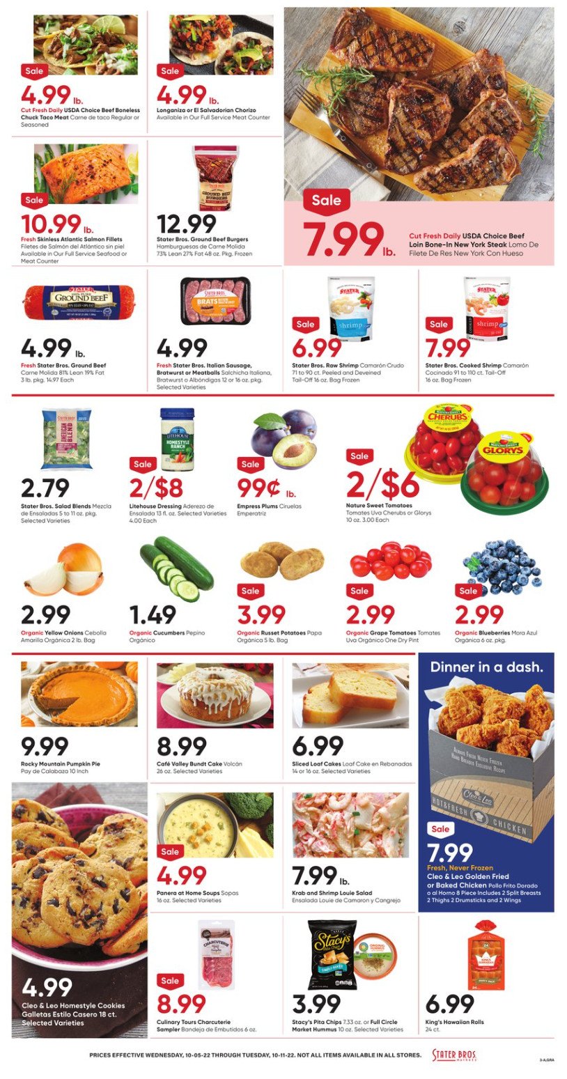 Stater Bros Weekly Ad Oct 05 Oct 11, 2022