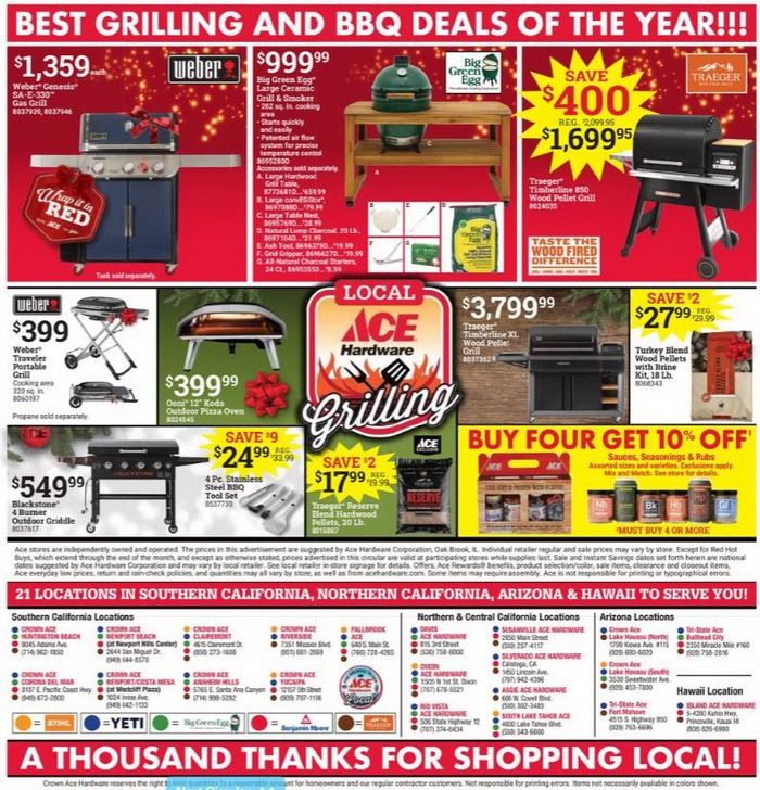 ACE Hardware Weekly Ad Nov 15 Nov 30, 2022(Black Friday Promotion