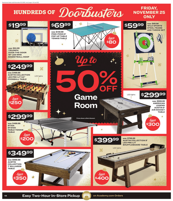 Academy Sports + Outdoors Black Friday One Day Only Ad Nov 25 Nov 25