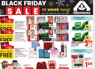 Albertsons Weekly Flyer Nov 25 – Nov 29, 2022 (Black Friday Promotion Included)