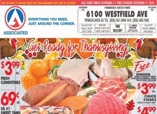 Associated Supermarkets Weekly Ad Nov 11 – Nov 17, 2022 (Thanksgiving Promotion Included)