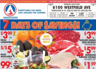 Associated Supermarkets Weekly Ad Nov 25 – Dec 01, 2022