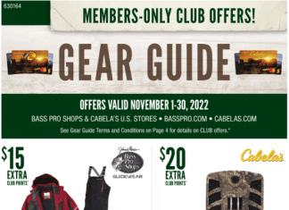 Bass Pro Shops November Gear Guide Nov 01 – Nov 30, 2022