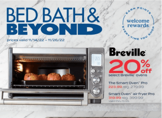 Bed Bath & Beyond Weekly Ad Nov 14 – Nov 26, 2022 (Black Friday & Thanksgiving Promotion Included)