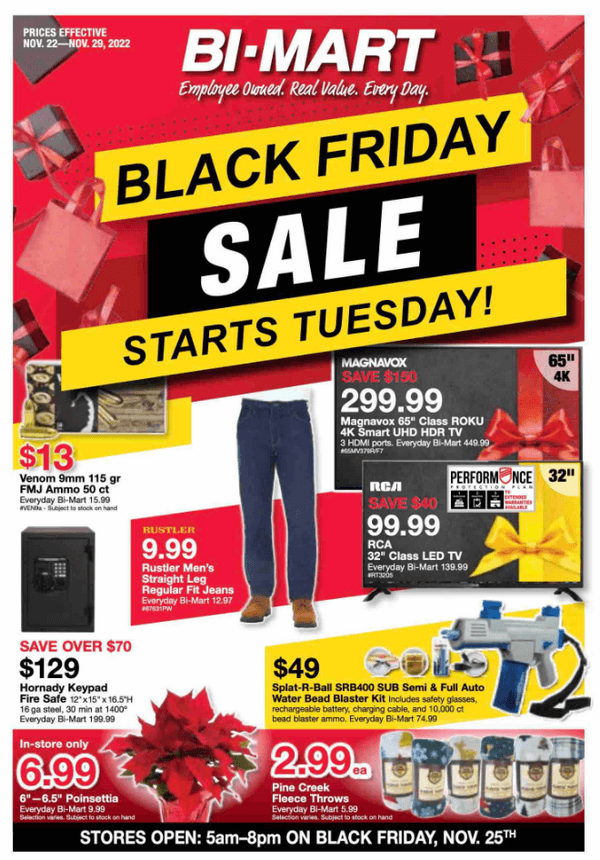 BiMart Black Friday Sale Nov 22 Nov 29, 2022