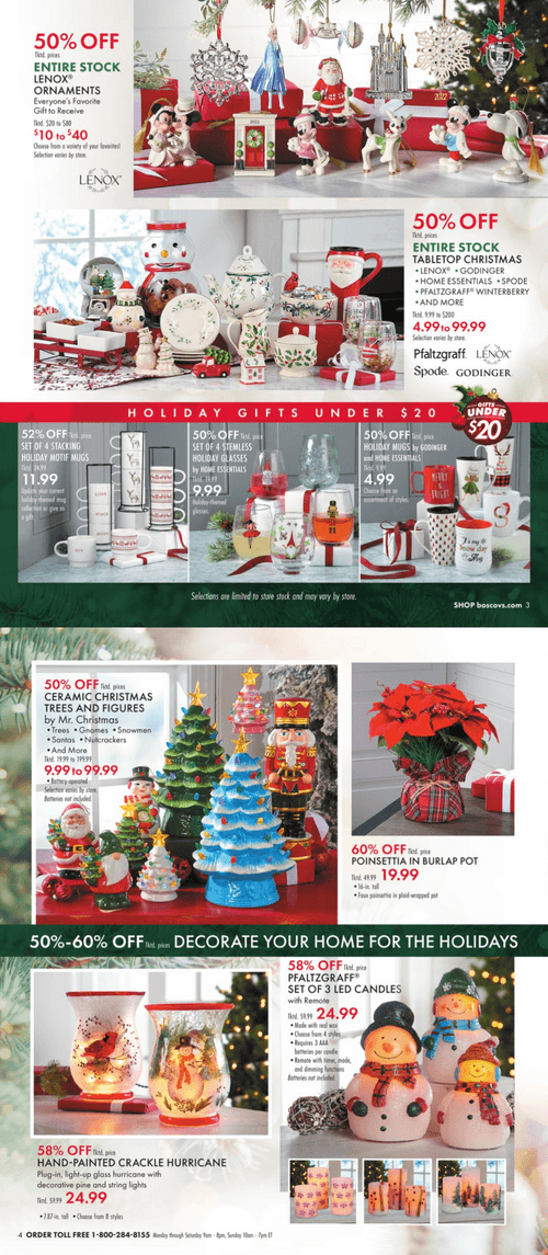 Boscov's Holiday Home Event Nov 03 Nov 16, 2022
