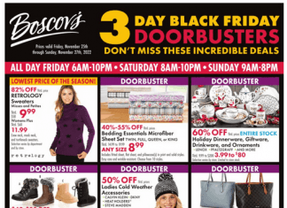 Boscov’s Weekly Ad Nov 23 – Nov 27, 2022 (Black Friday Promotion Included)