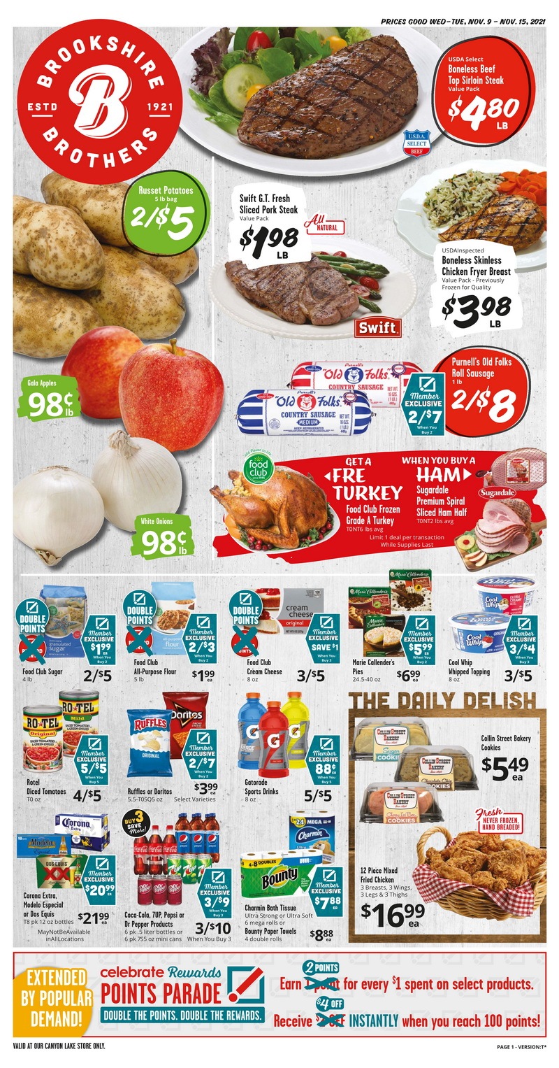 Brookshire Brothers Weekly Ad Nov 09 Nov 15, 2022