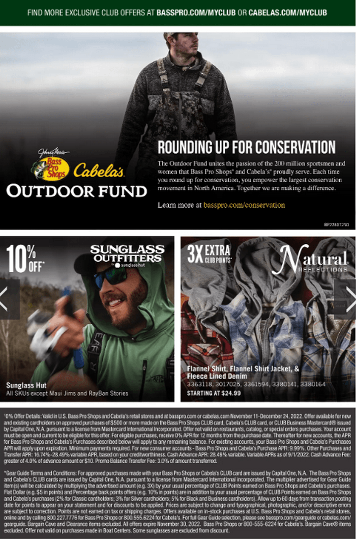 Cabela's Monthly Gear Guide Ad Nov 01 Nov 30, 2022