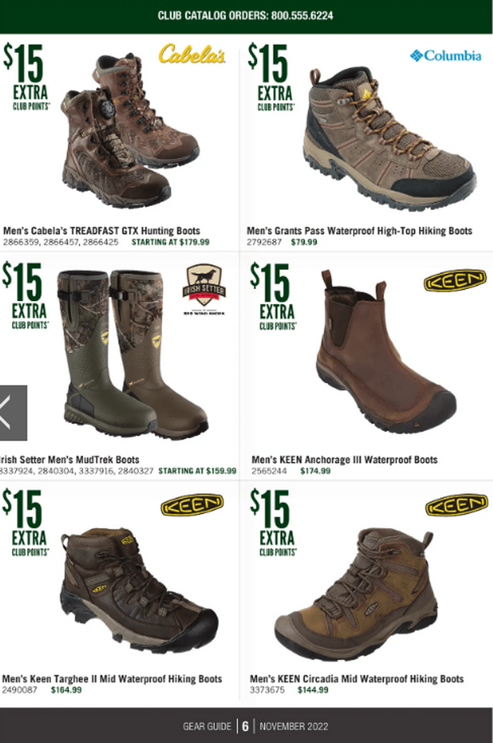Cabela's Monthly Gear Guide Ad Nov 01 Nov 30, 2022