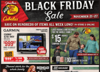 Cabela’s Black Friday Ad Nov 21 – Nov 27, 2022